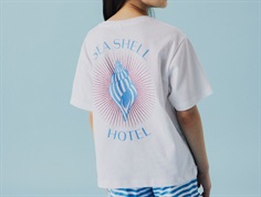 Name It t-shirt lucent white with glitter print  